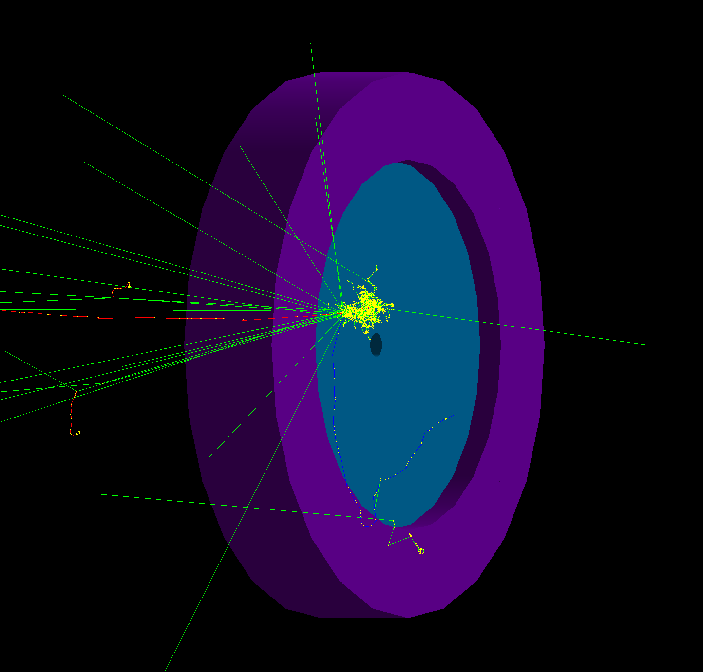 Simulations with npsim and geant4 preview