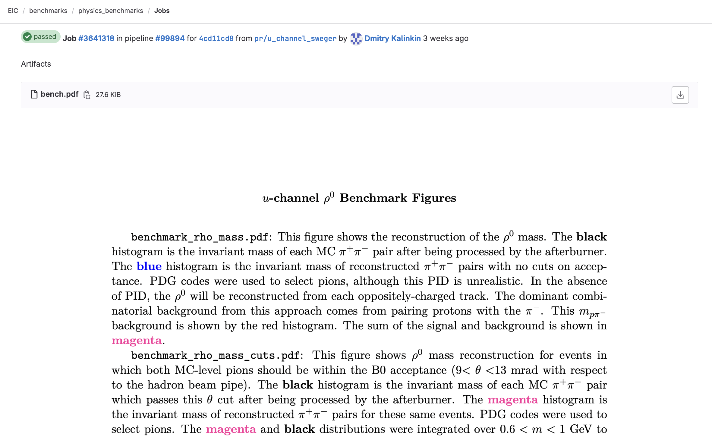 Benchmark explainer